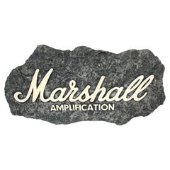Vintage Marshall Amplification Rock & Roll Record Amp Store Sign 1980's