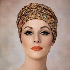 Vintage Marshall Field Metallic Paisley Turban Hat from the Late 50s Early 60s