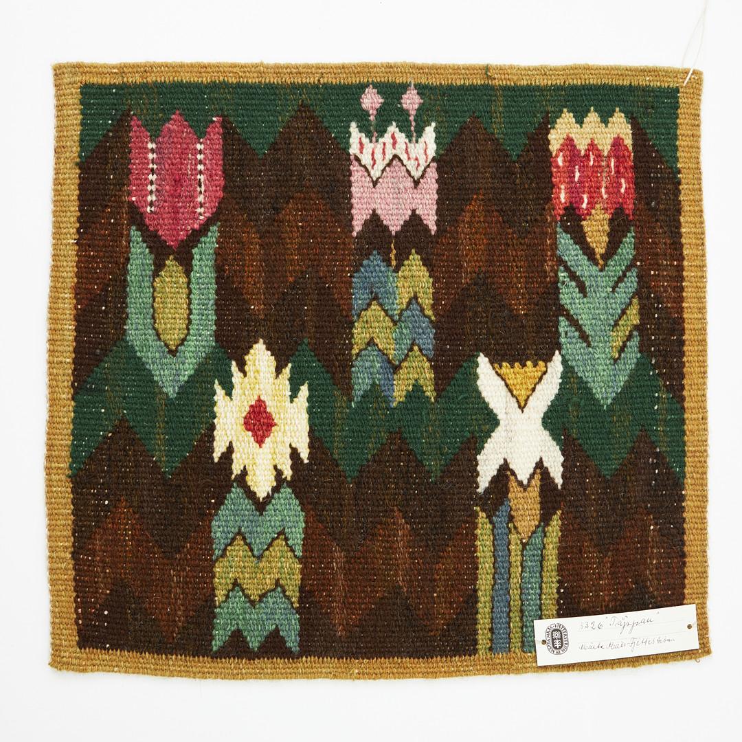 Vintage Märta Måås-Fjetterström Clog Tapisserie, 1940er Jahre (Schwedisch) im Angebot
