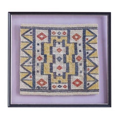 Vintage Märta Måås-Fjetterström "Maljan" Wall Tapestry in Antique Frame, Sweden