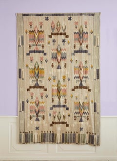 Vintage Märta Måås-Fjetterström Wall Tapestry 'Buketterna', Sweden, 20th Century