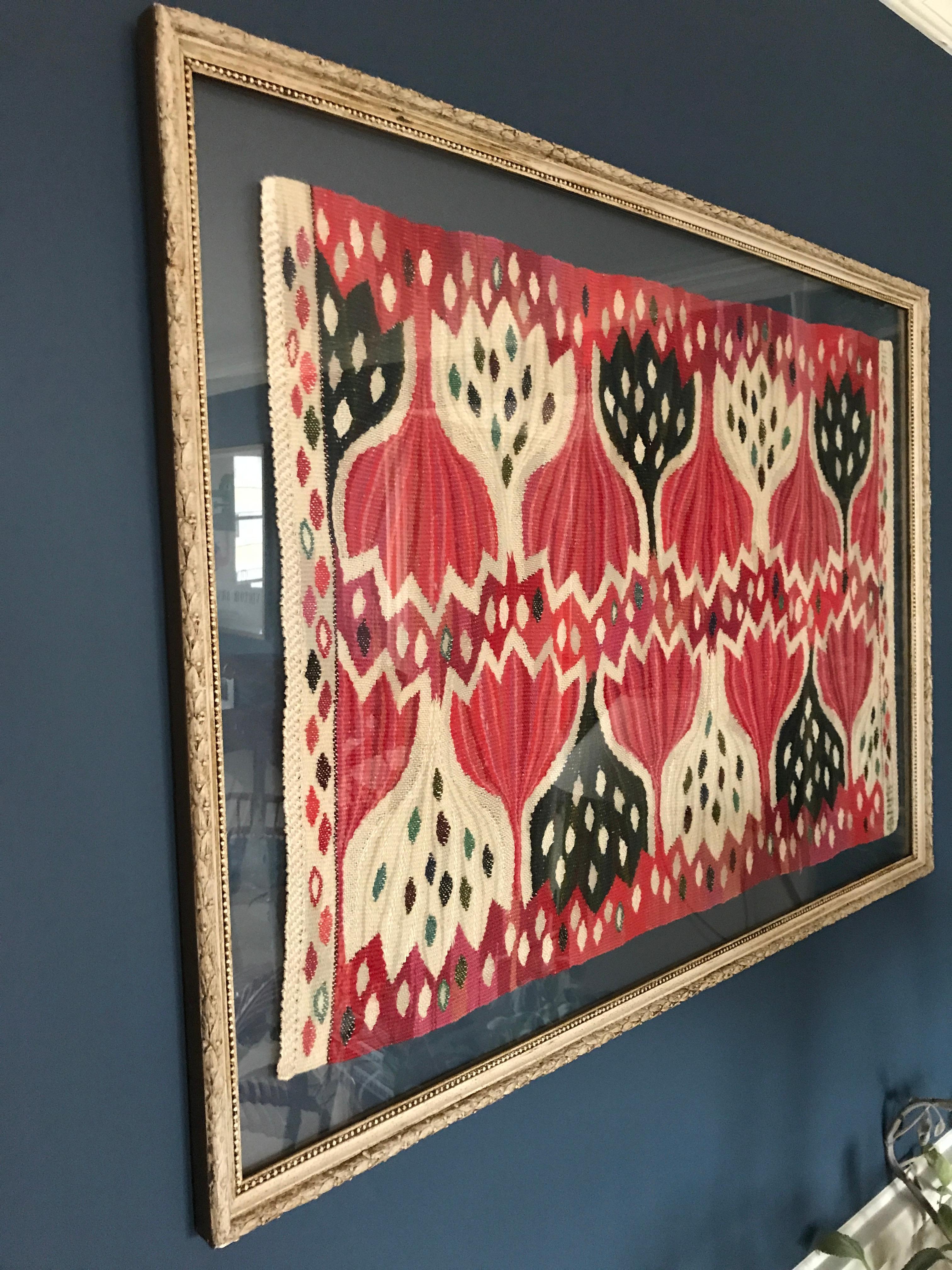Swedish Vintage Marta Måås-Fjetterström Wall Tapestry