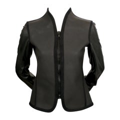 Vintage MARTIN MARGIELA Replica '1970's diving jacket' in leather and neoprene
