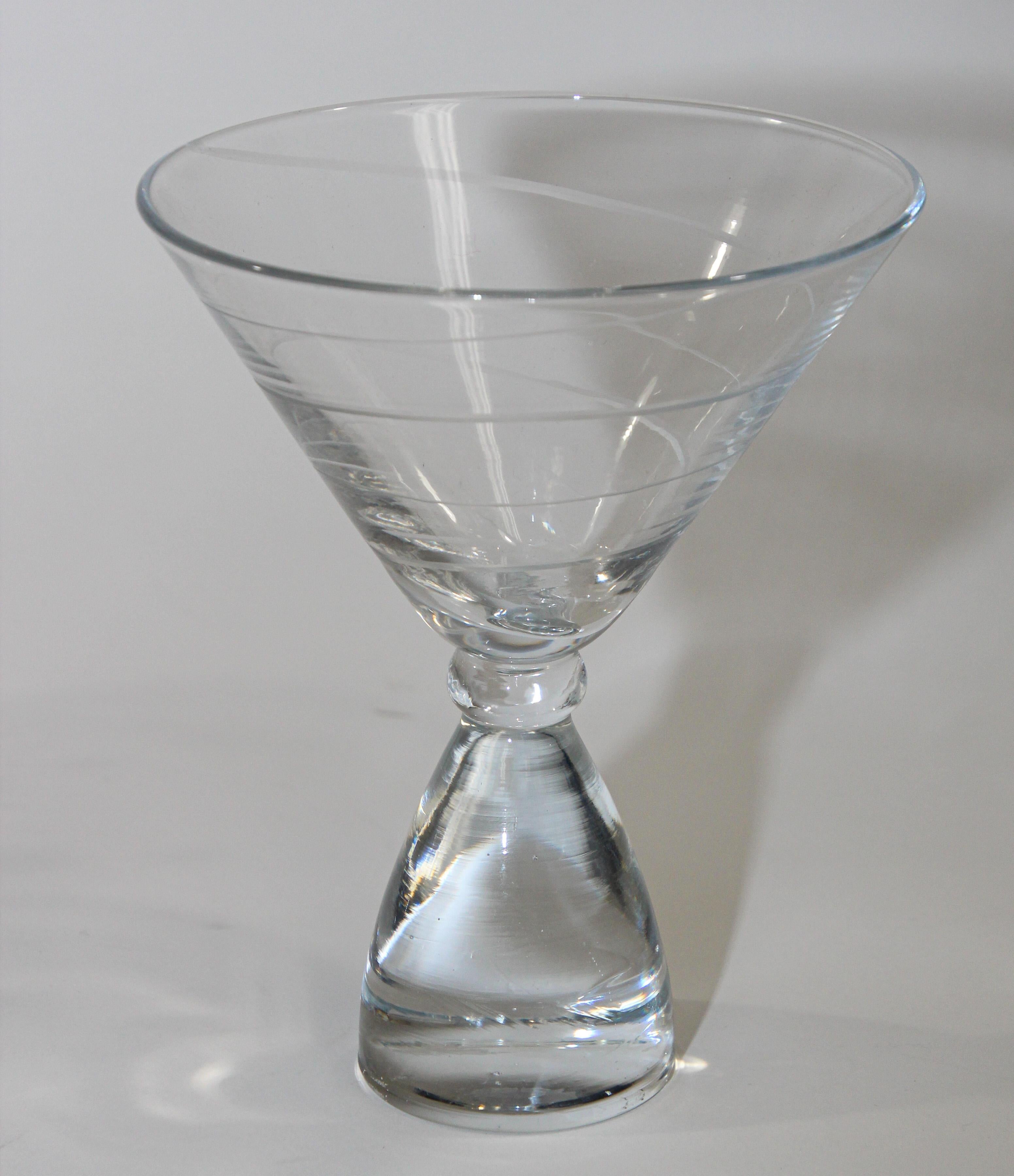 vintage style martini glasses