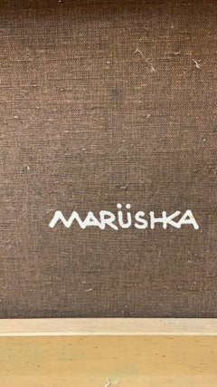 Art of Vintage Marushka - Stampa su tela con pannelli incorniciati - Set di 4 pannelli