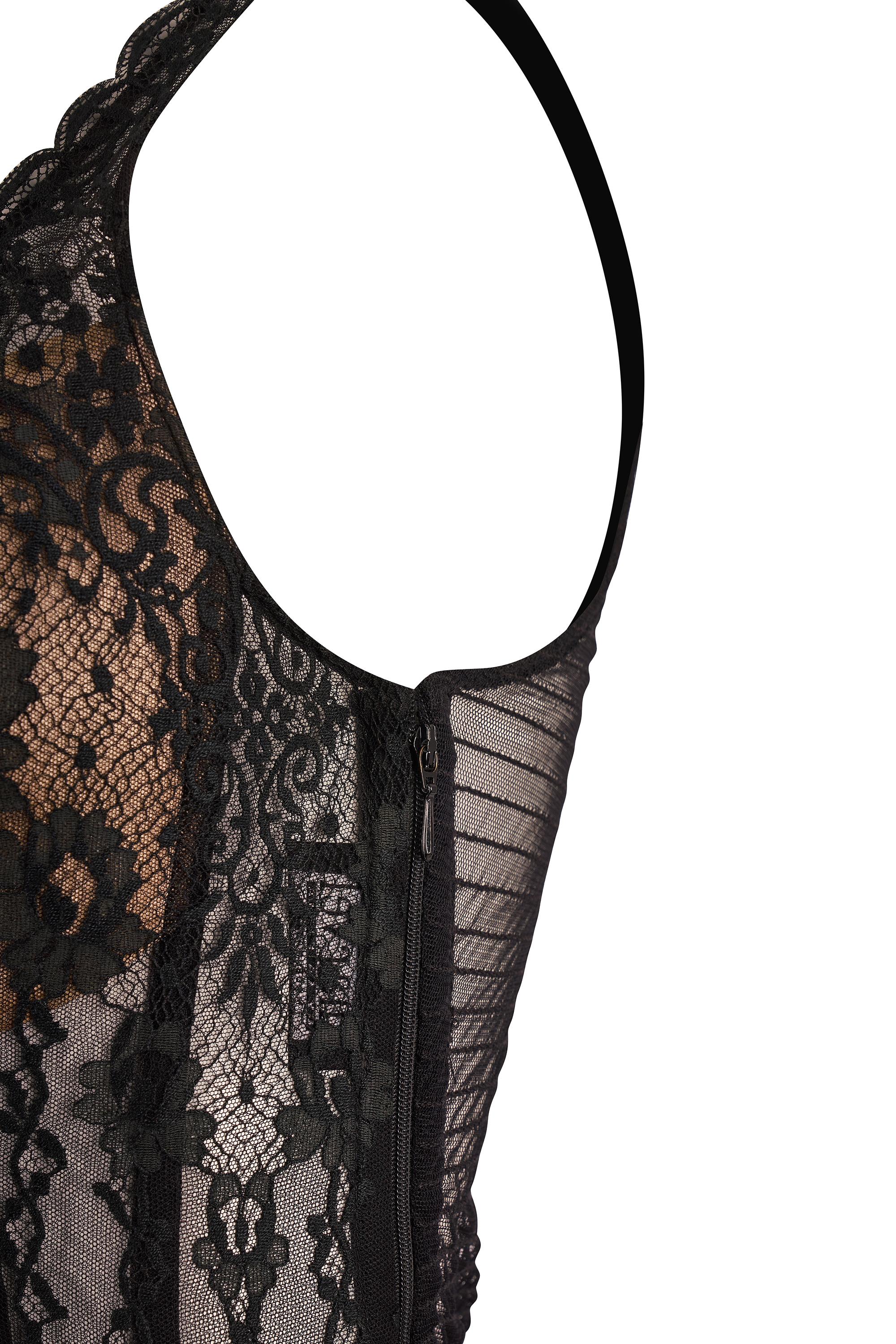 Vintage Marvel By La Perla Schwarzes Spitzenkorsett für Damen oder Herren im Angebot