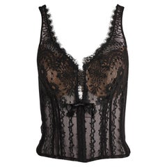 Vintage Marvel By La Perla Corset noir en dentelle