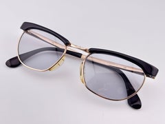 Vintage Marwitz Lux Black & Gold Midcentury 1960's Sunglasses