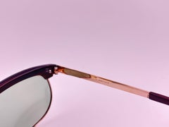 Vintage Marwitz " Matura " Burgundy & Gold Midcentury 1960'S Sunglasses