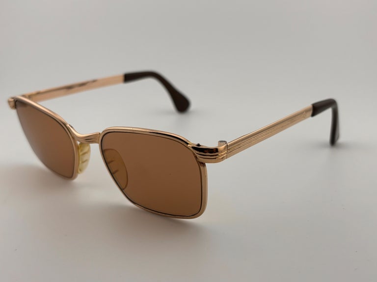 Vintage Marwitz Shield 10K Gold Optima Midcentury Sunglasses