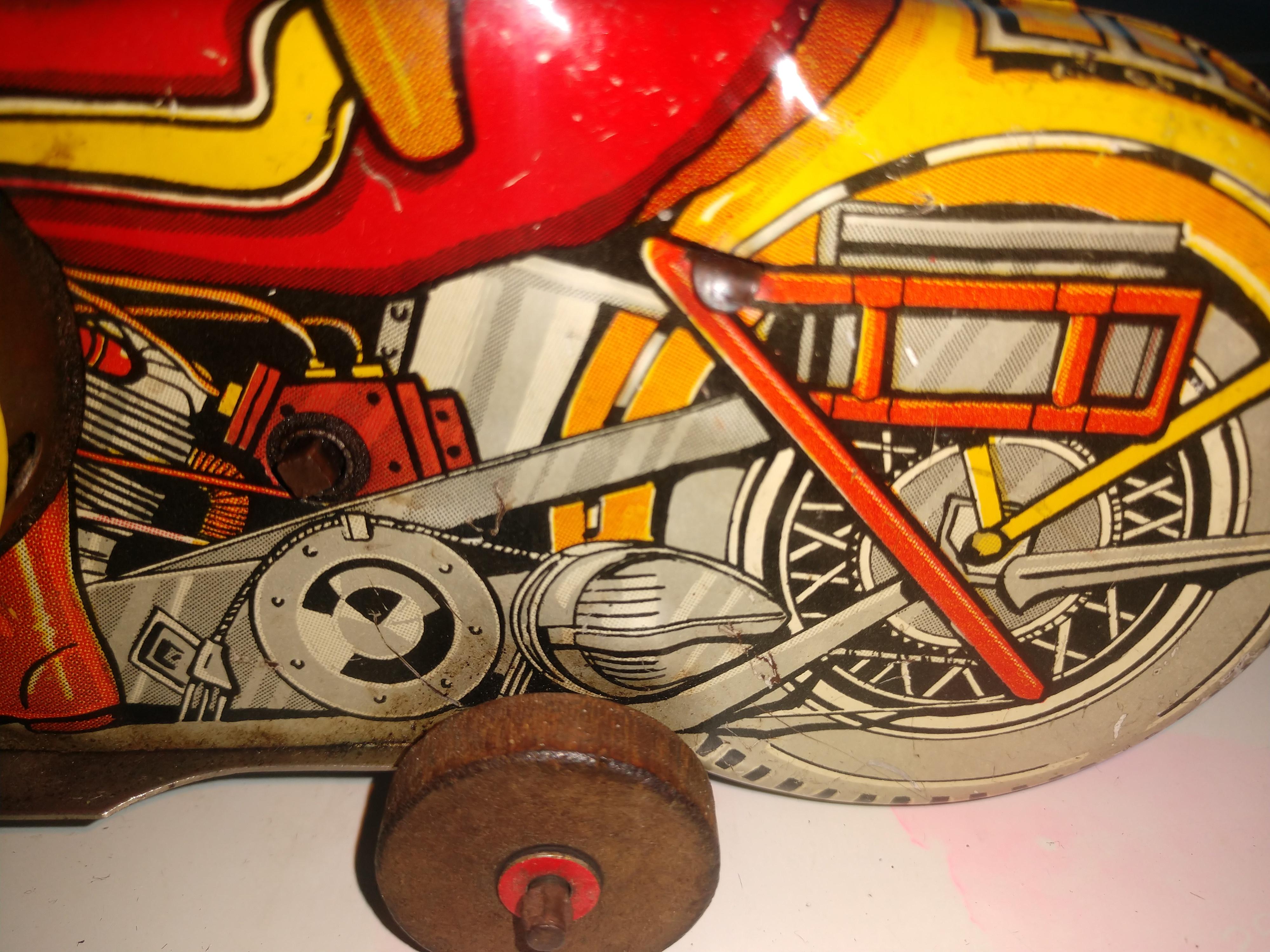 vintage police motorcycle toy