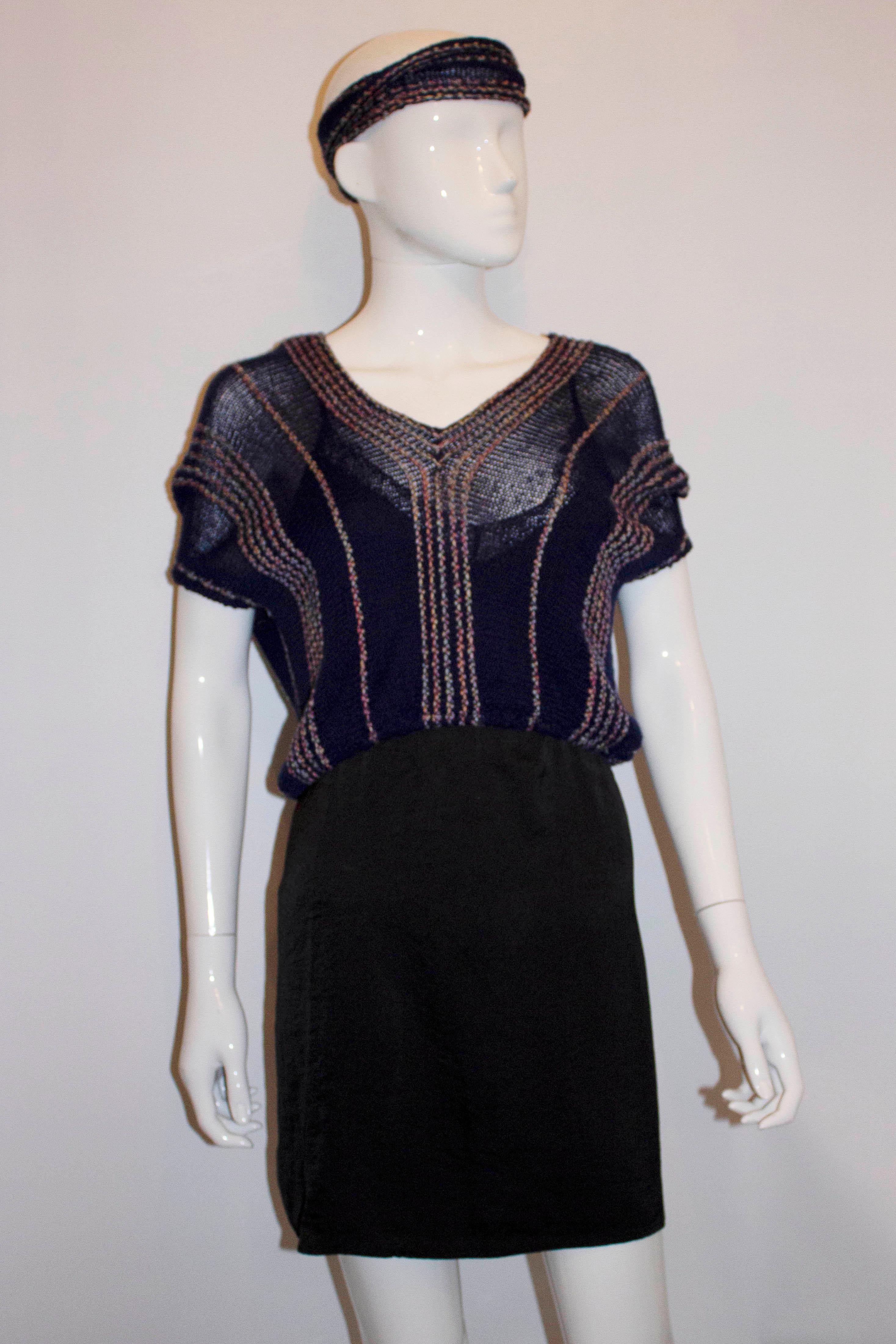 Women's Vintage Mary Farin for Designit  Top and Matching Scarf For Sale