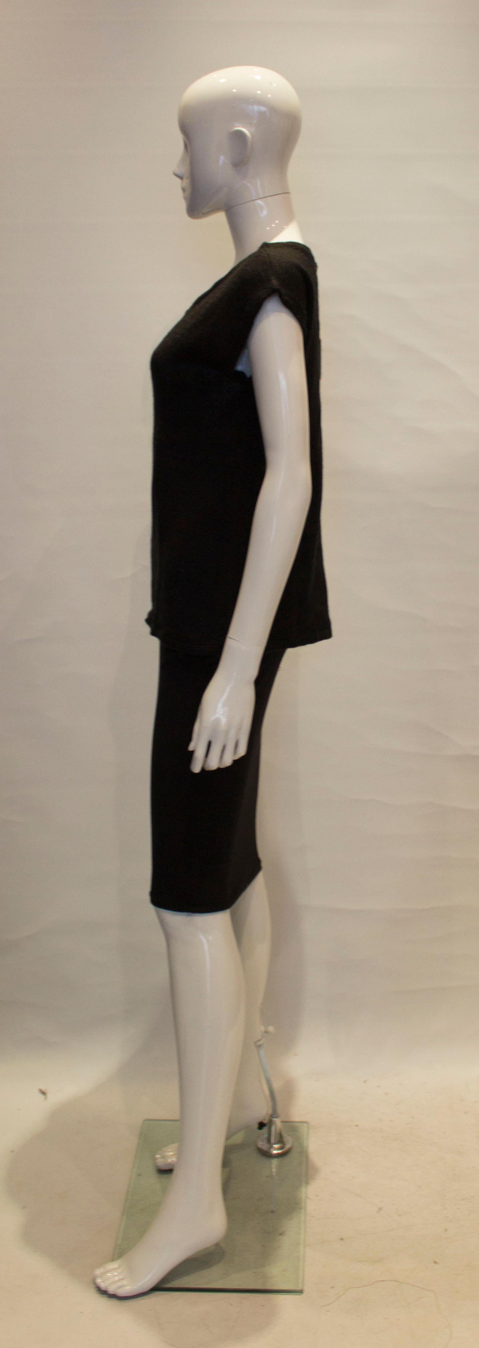 mary quant black and white dress