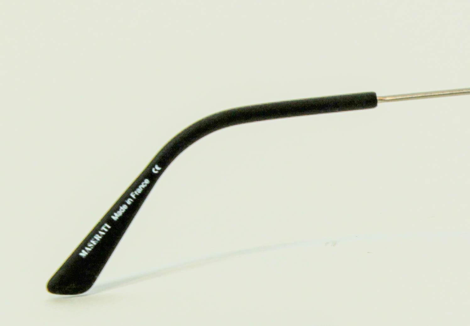 Vintage Maserati Brillen Titan Schwarz Rahmen im Angebot 7