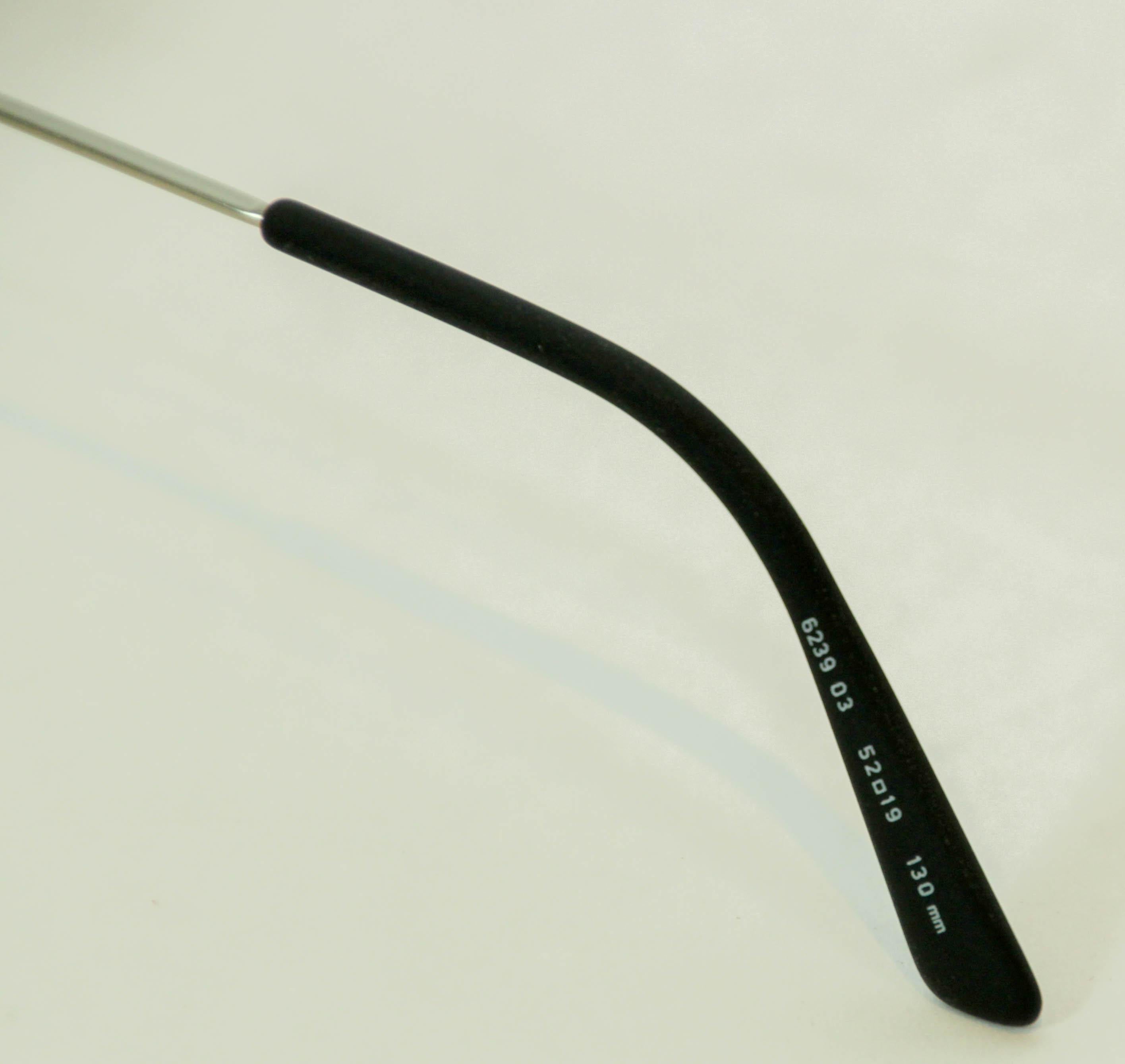 Vintage Maserati Brillen Titan Schwarz Rahmen im Angebot 4