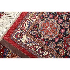 Vintage Mashad Saber Rug in Kork and Silk - Size: 13'1 X 9'11