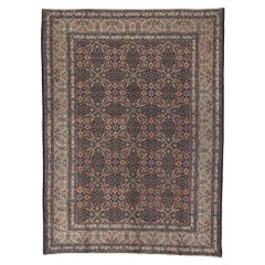 Persischer Mashhad-Teppich im viktorianischen Barockstil im Vintage-Stil