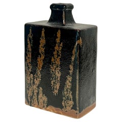Mashiko-Flaschenvase im Stil von Hamada, Vintage