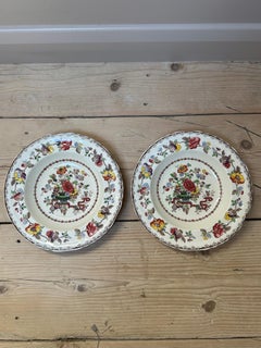 Vintage Mason's Patent Ironstone Dinner Plates, Nabob Pattern, England
