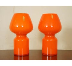 Vintage Massimo Vignelli Style 'Fungo’ Table Lamps 1950s