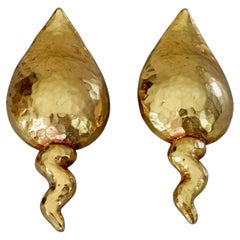 Vintage Massive ALEXIS LAHELLEC Paris Spermatozoa Fertility Earrings