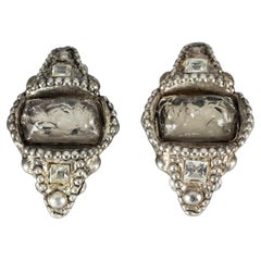 Vintage Massive ALEXS LAHELLEC Jewelled Ethnic Earrings