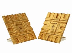 Vintage Massive CELINE PARIS Arc De Triomphe Iconic Earrings