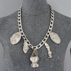 Vintage Massive CHANTAL THOMASS Iconic Hat Shoe Lingerie Corset Charms Necklace