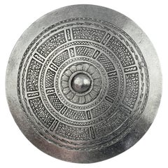 Vintage Massive CHRISTIAN DIOR BOUTIQUE Aztec Round Disc Brooch