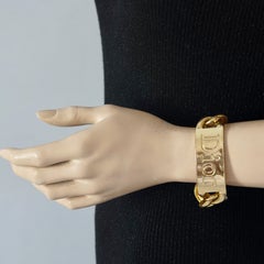 Vintage Massive CHRISTIAN DIOR by John Galliano Name Plate Chain Bracelet