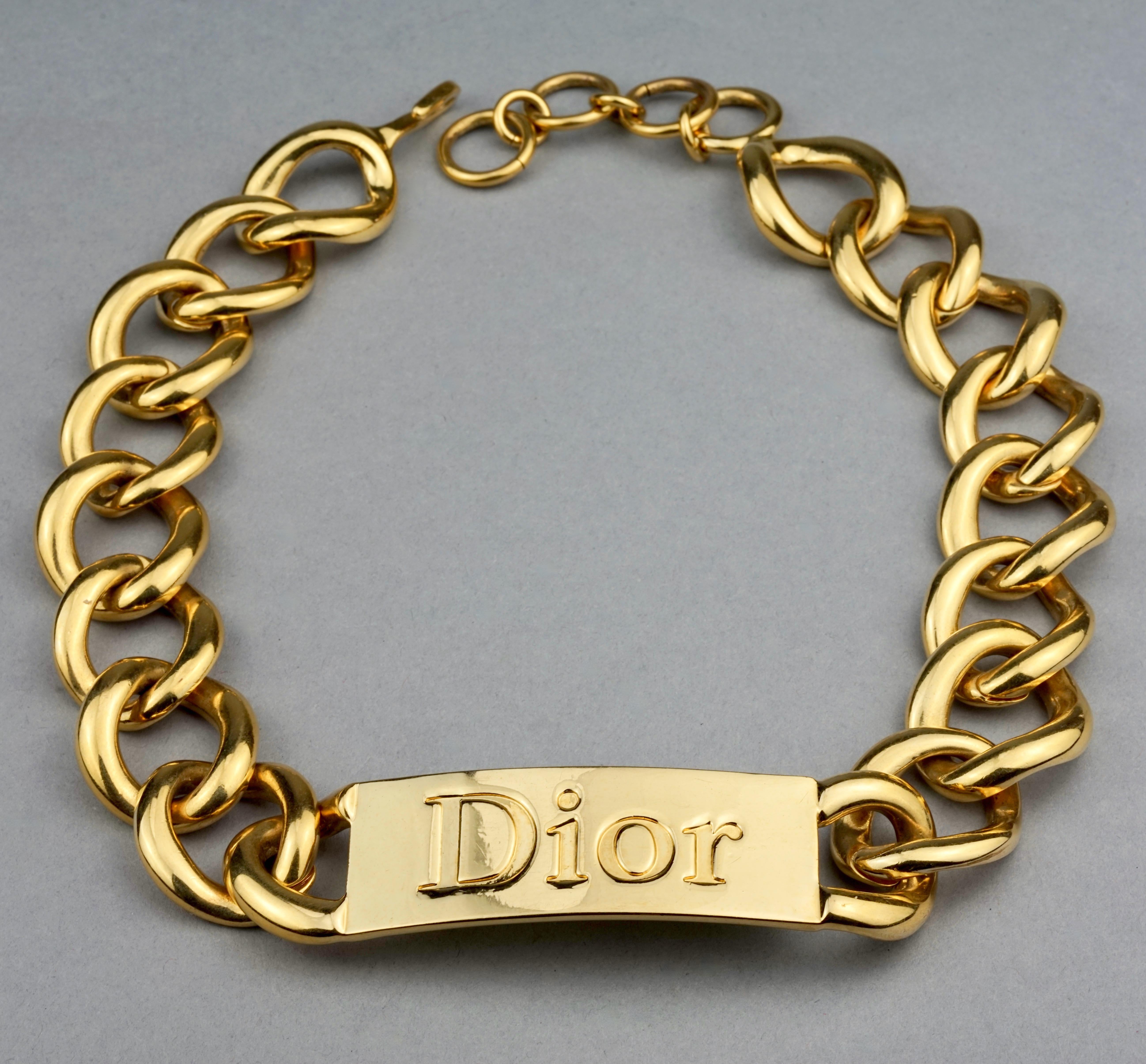 dior cuban link necklace