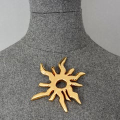 Vintage Massive CHRISTIAN LACROIX Modernist Sun Brooch