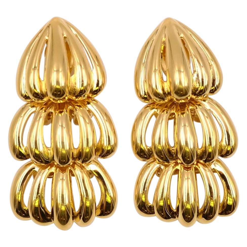 Vintage Massive Givenchy Clip on Earrings 1990's