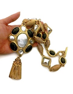 Vintage Massive KALINGER Byzantine Tassel Necklace