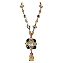 Vintage Massive KALINGER Byzantine Tassel Necklace