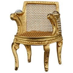 Vintage Massive KARL LAGERFELD Louis XVI Chair Brooch