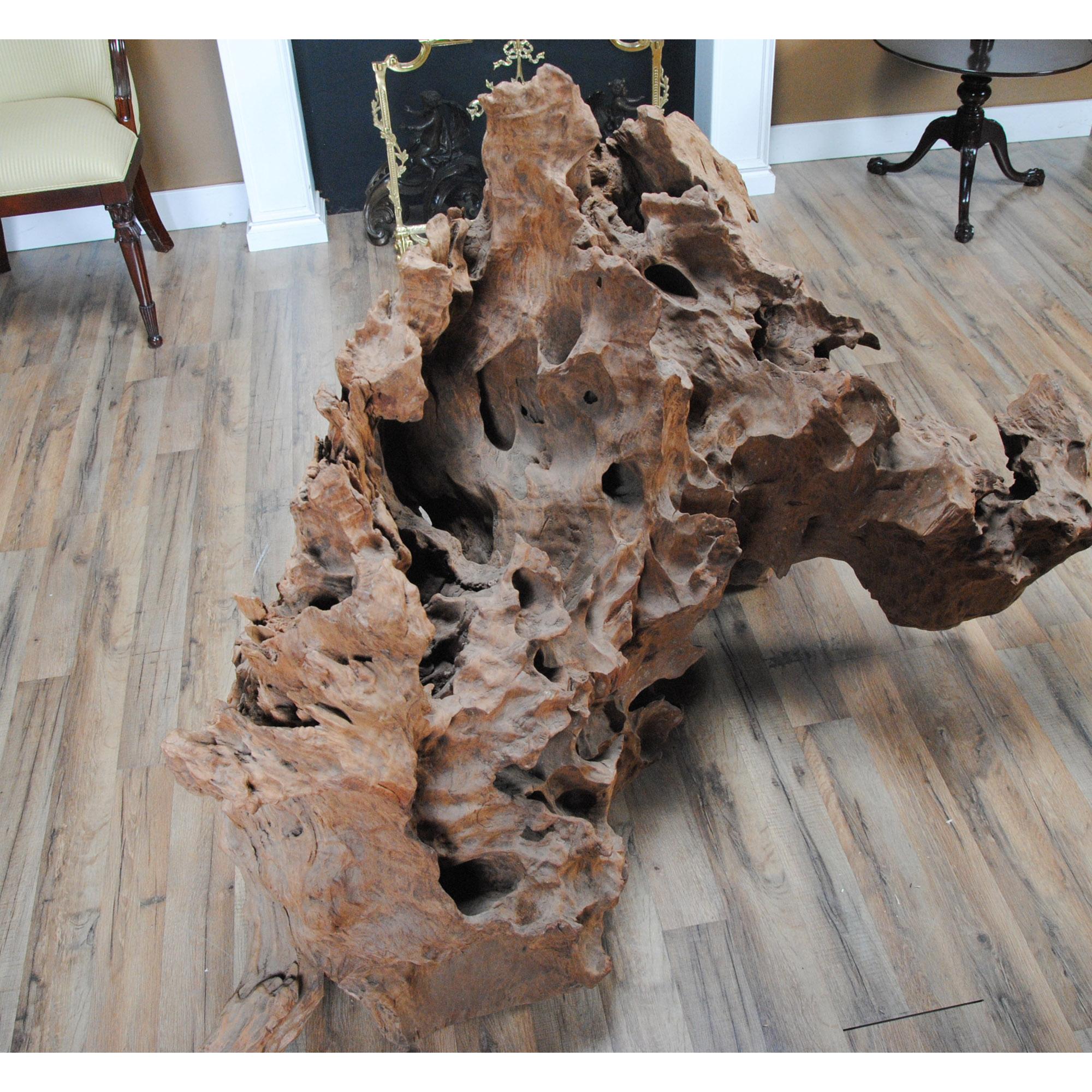 Vintage Massive Live Edge Tree Root Sculpture For Sale 6