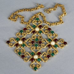 Vintage Moschino Collana con ciondolo a cuore con punto interrogativo Jewell