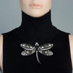 Vintage Massive SCHERRER PARIS Jewelled Dragonfly Brooch