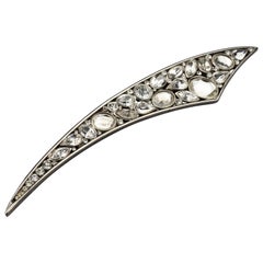 Vintage Massive SCHERRER PARIS Rhinestone Studded Brooch