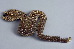 Vintage Massive SHARRA PAGANO Jewelled Snake Brooch