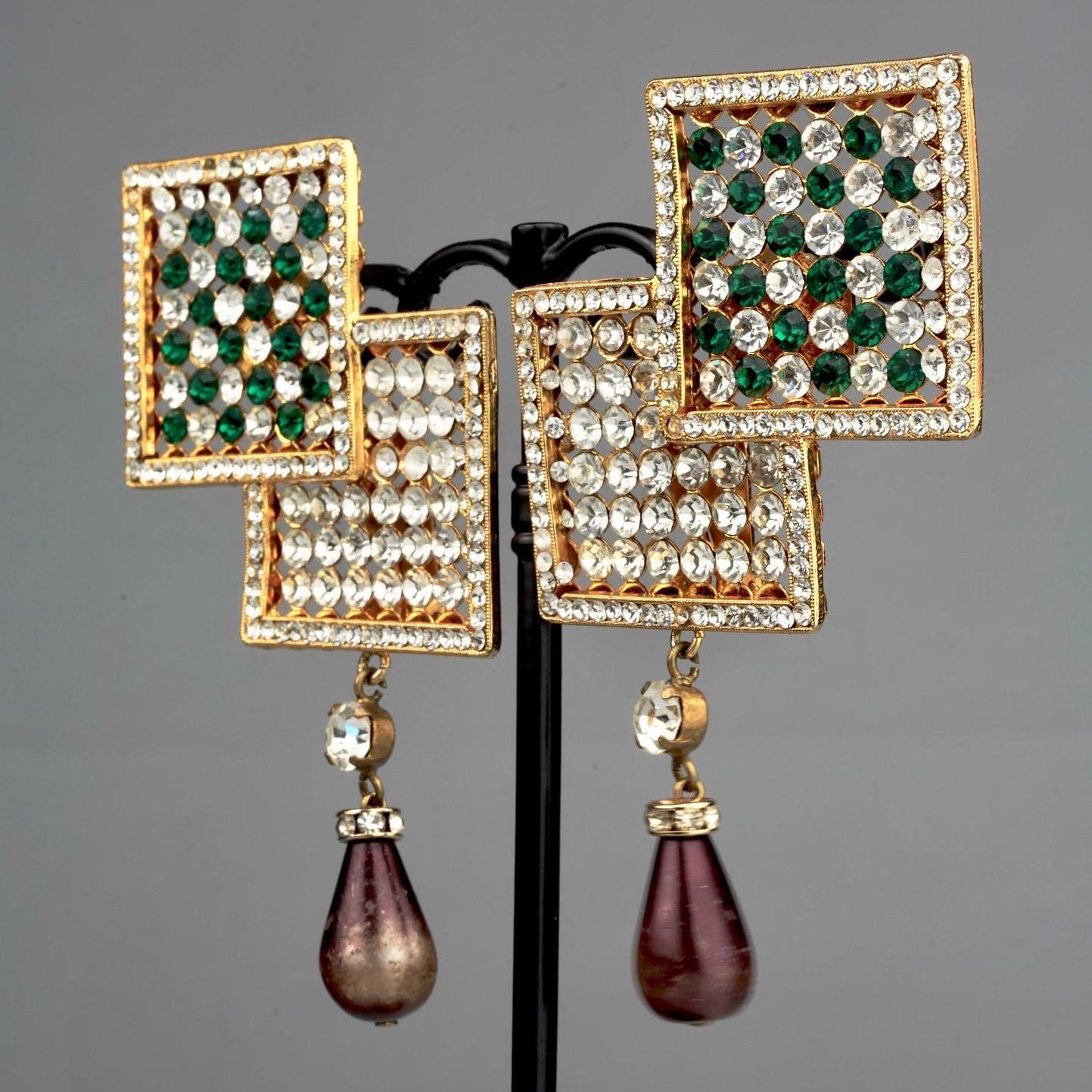 valentino green earrings