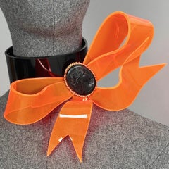 Vintage Massive VIVIENNE WESTWOOD SS 1999 Prototype Cameo Acrylic Bow Choker