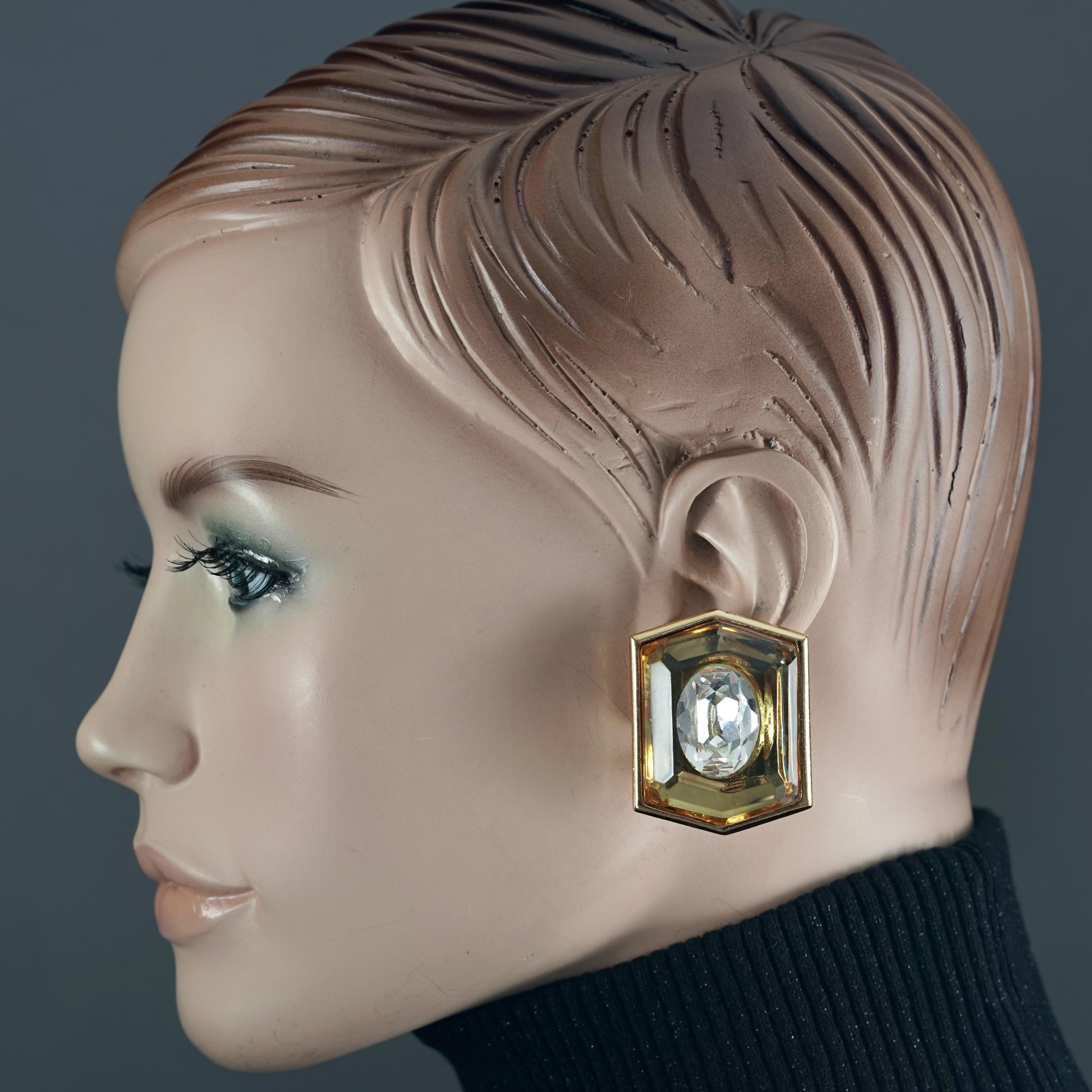 ysl crystal earrings