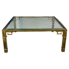 Table basse vintage en laiton Mastercrafters