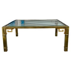Table basse vintage en laiton Mastercrafters