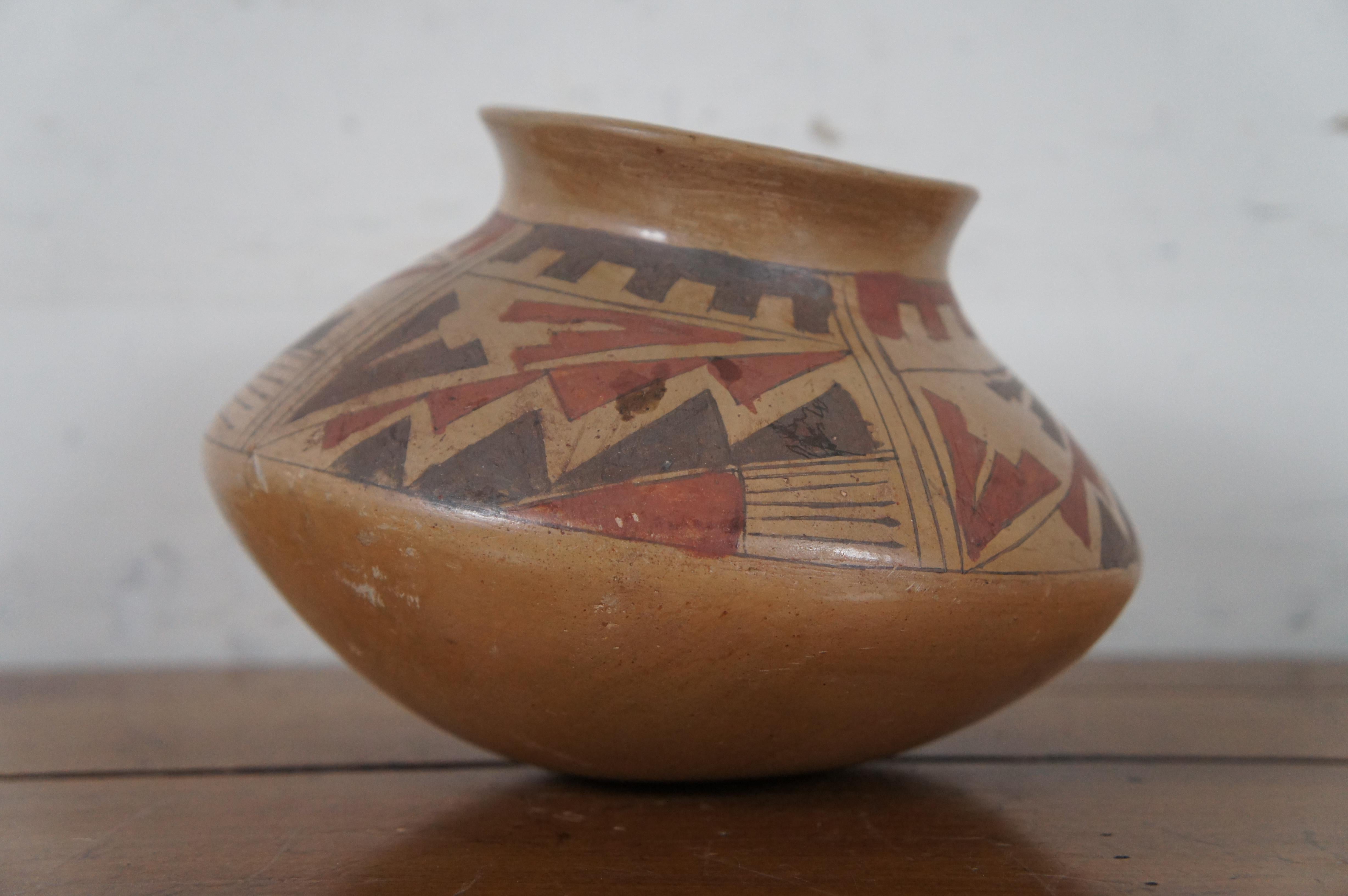 Vintage Mata Ortiz Casa Grande Native American Pueblo Pottery Vase Jar Pot 2