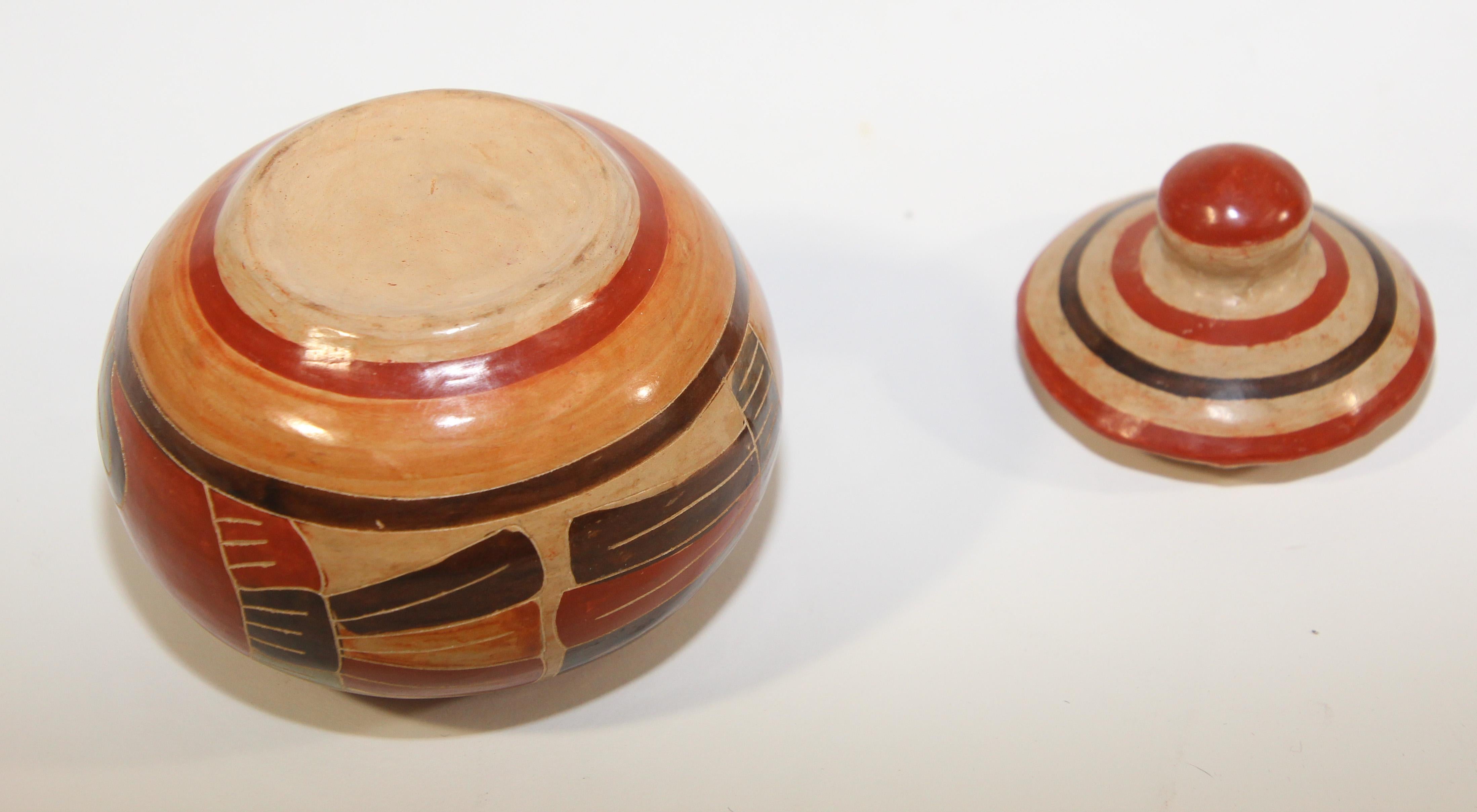 Vintage Mata Ortiz Style Mexican Pottery Set For Sale 1