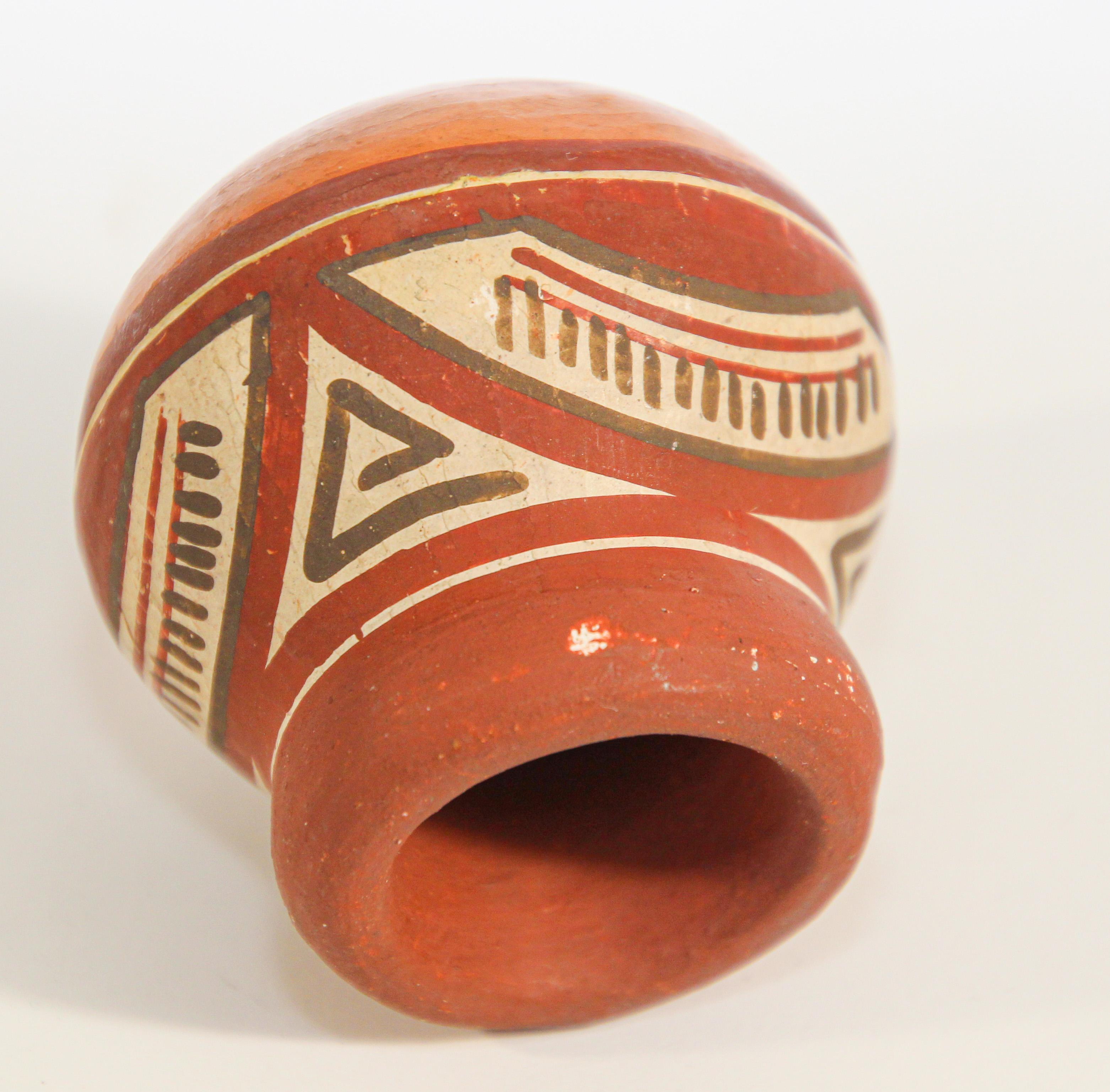 Folk Art Vintage Mata Ortiz Style Mexican Pottery Set For Sale