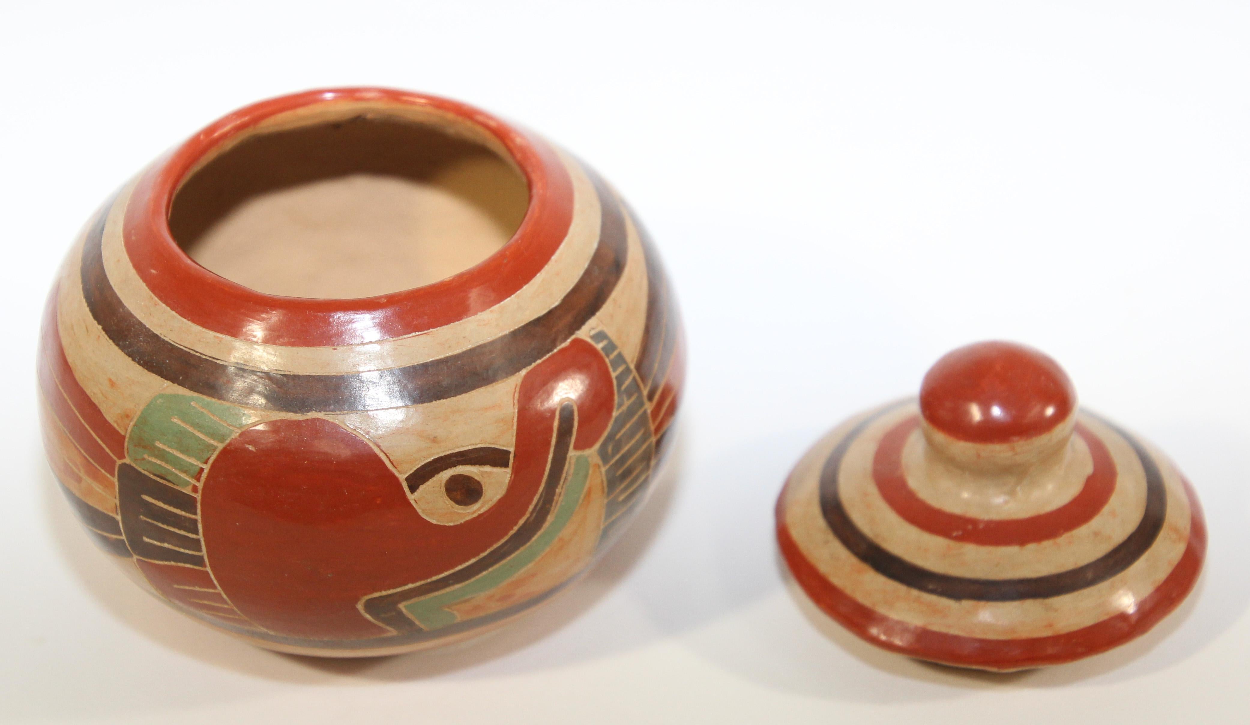 20th Century Vintage Mata Ortiz Style Mexican Pottery Set For Sale